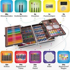 Actual product image Art Sensations Nassau Luxury Art Set Creative in metal case