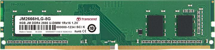 Immagine prodotto Transcend JetRAM DDR4 (1 x 8GB, 2666 MHz, DDR4-RAM, DIMM)