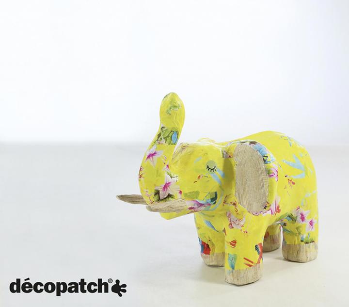 Actual product image Décopatch Cardboard figure elephant 21x17x12 cm
