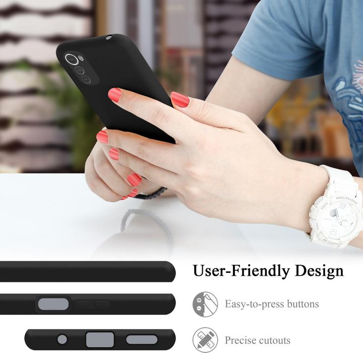 Actual product image Cadorabo TPU Liquid Silicone Case Cover for Motorola MOTO E32 4G / E32S (Motorola Moto E32s)