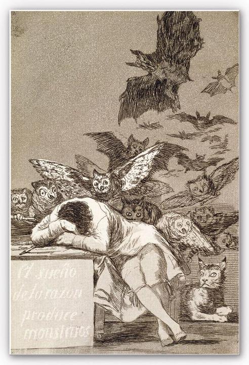 Immagine prodotto Trenddeko de Goya - Il sonno della ragione dà vita a mostri (30 x 45 cm)