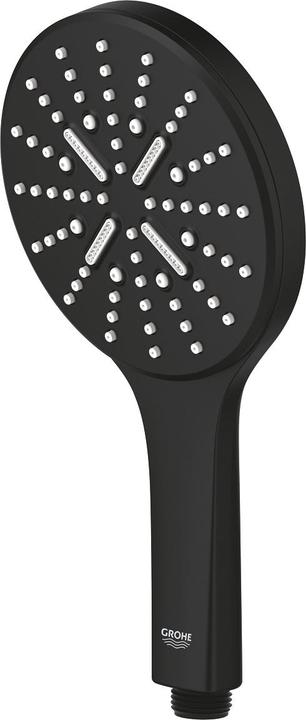 Actual product image Grohe Handbr RAINSHOWER SMARTACTIVE 130 3 spray types phantom black (3 Beam types)