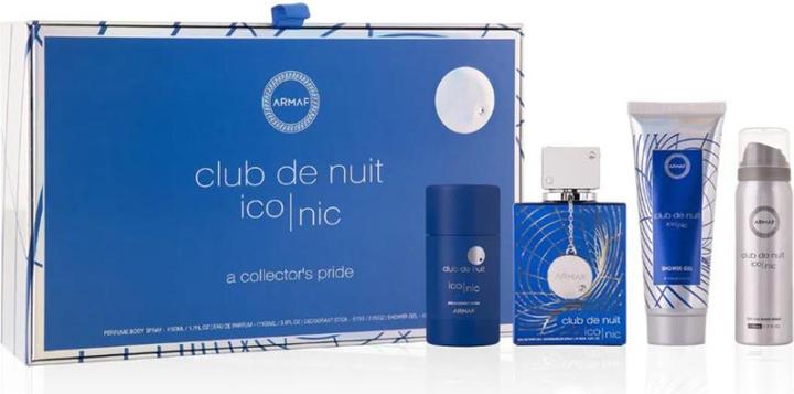 Armaf Club De Nuit Blue Iconic - EDP 105 ml + shower gel 100 ml + solid deodorant 75 g