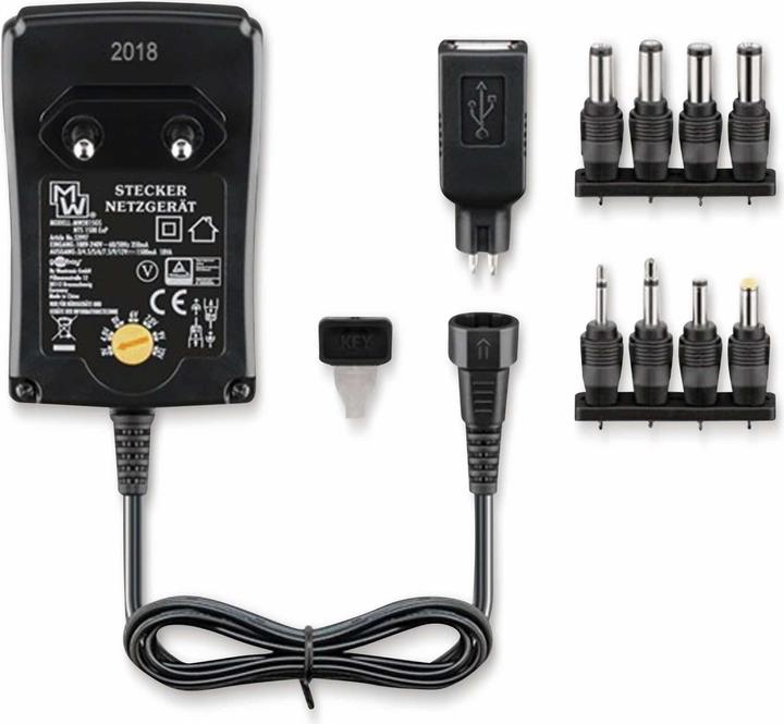 Image du produit Goobay Alimentation électrique universelle 3 V - 12 V 1,5A