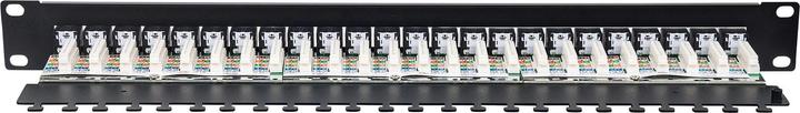 Produktbild Intellinet Abschliessbares Patchpanel Cat6 ungeschirmt 24 Ports Desktop Klemmleisten mit 90 Grad abgewinkelt...
