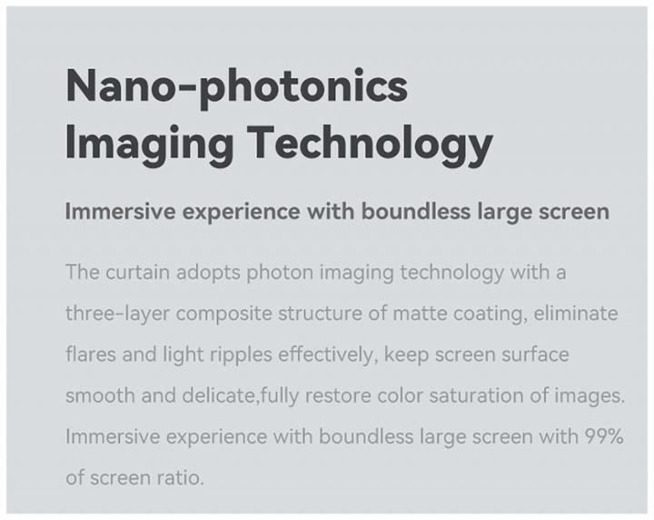 Nutritional values and ingredients Xiaomi Wanbo WBAA02 Anti-Light Porjector Curtain Pro, Portable, 100"", White EU