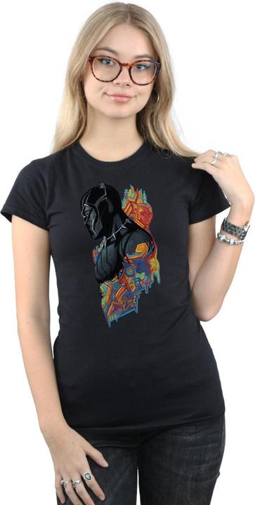 Immagine prodotto Maglietta in cotone con profilo Pantera Nera Donna/Ladies (M)