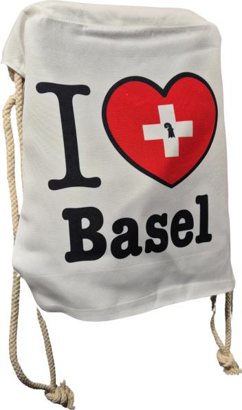 Produktbild CreaDiva Premium Baumwoll-Turnbeutel Basel - I like Basel