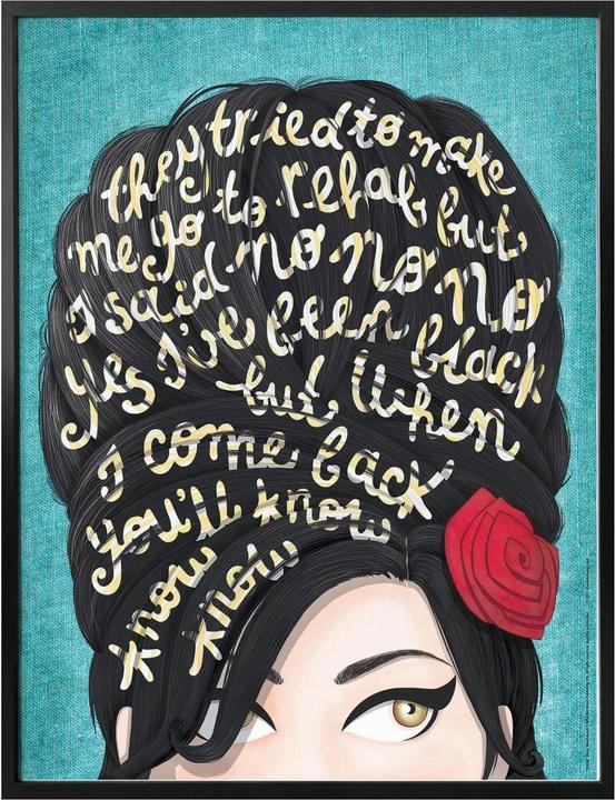 Image du produit Trenddeko Tohmé - Amy Winehouse : Réadaptation (60 x 80 cm)
