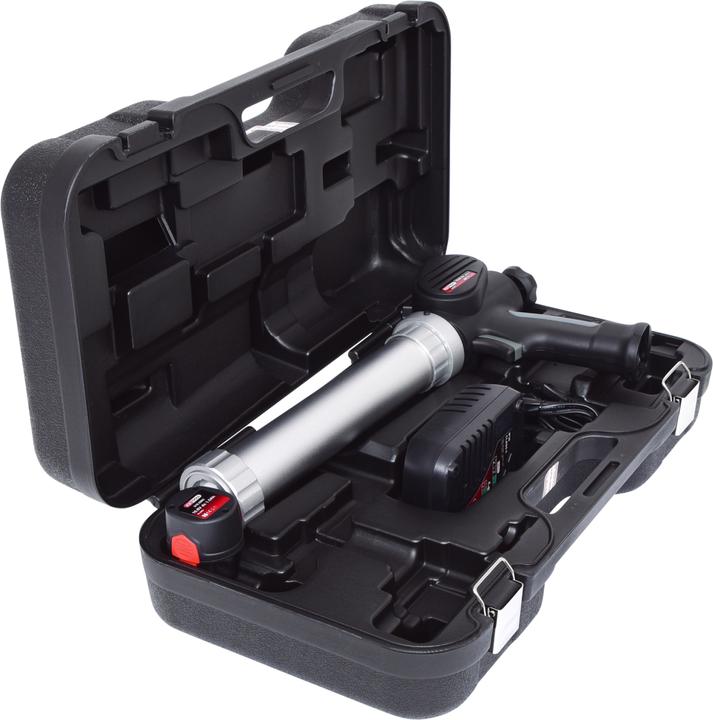 Image du produit KS Tools Pistolet à cartouche rechargeable 400 ml avec 1 batterie et 1 chargeur