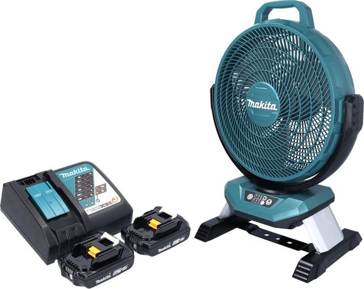 Image du produit Makita DCF 301 RA Ventilateur sans fil 18 V 33 cm + 2x batterie 2,0 Ah + chargeur