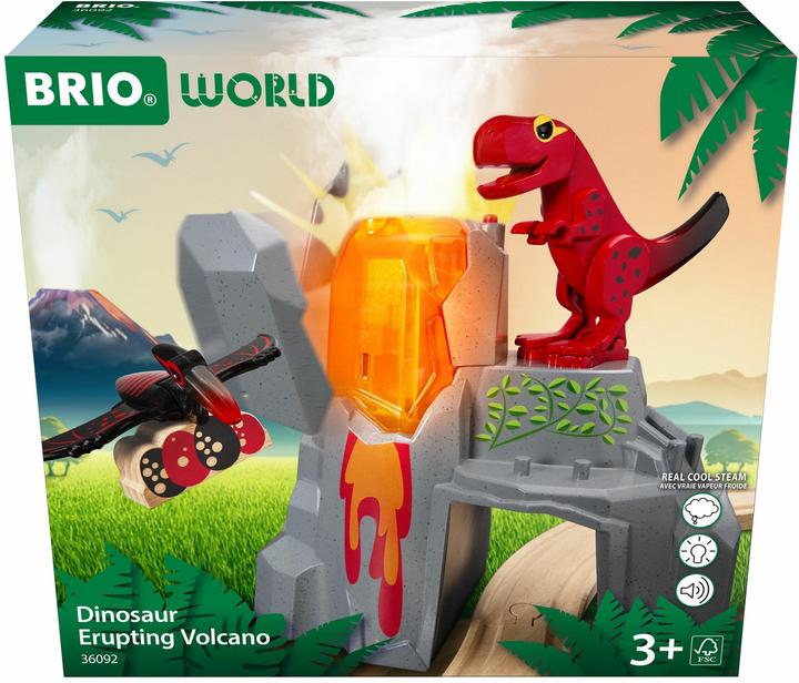 Actual product image Brio Dinosaur Erupting Volcano