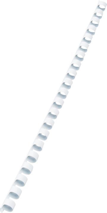 Image du produit GBC Reliure dos 10mm, 21 anneaux, blanc, 100 pcs.