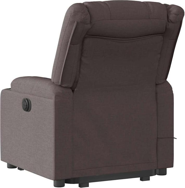 Image du produit VidaXL Fauteuil de massage électrique releveur Marron foncé Tissu