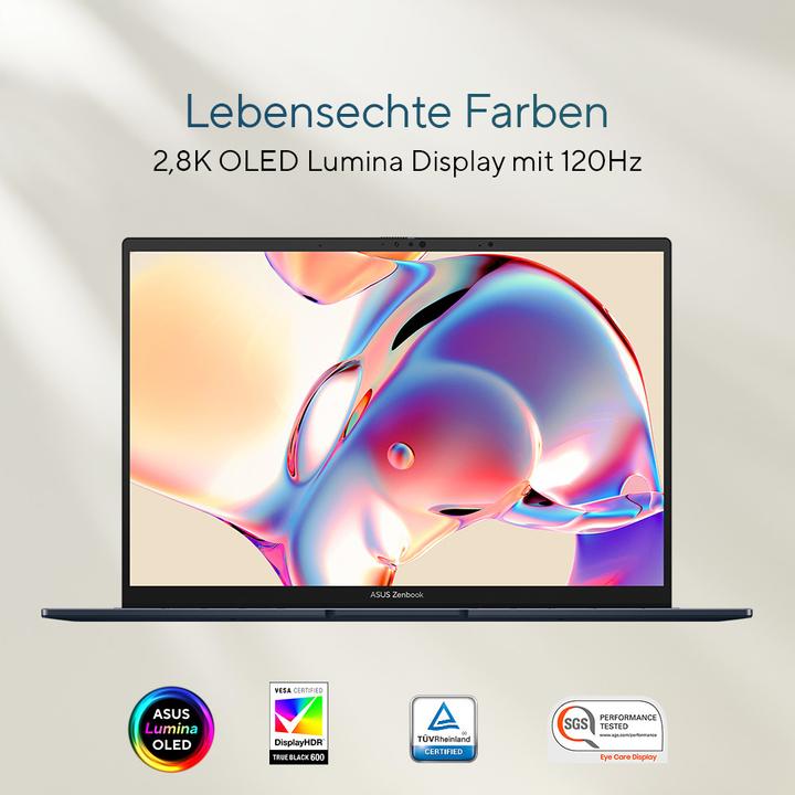 Actual product image ASUS Zenbook 14 OLED (14", Intel Core Ultra 9 185H, 32 GB, 1000 GB, CH)