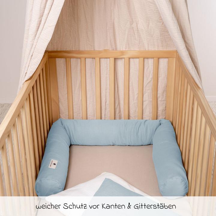 Actual product image Julius Zöllner Bed snake made of cotton muslin, denim