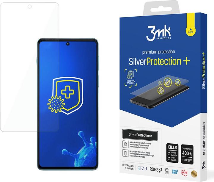 Produktbild 3MK Silver Protect+ Motorola Edge 20 Pro Folia Antymikrobowa montowana na mokro (1 Stück, Motorola Edge 20 Pro)