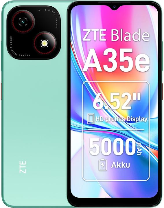 ZTE Blade A35e 2GB/64GB Green (64 GB, Grün, 6.52", 8 Mpx, 4G)