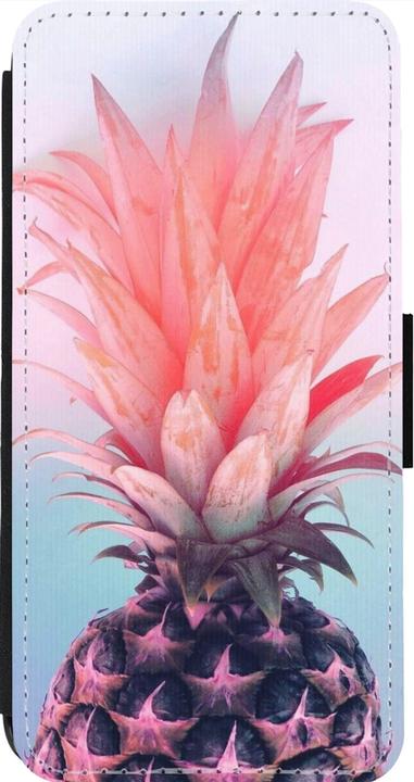 Produktbild PhoneLook Hülle Wallet schwarz Purple Pink Pineapple (Apple iPhone 14 Pro Max)