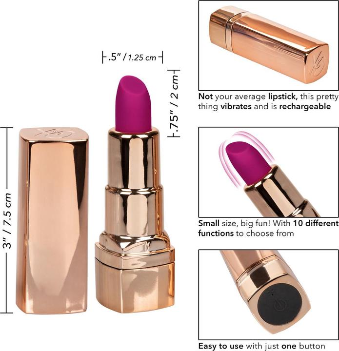 Actual product image CalExotics Hide & Play Lipstick Recharge-Purple