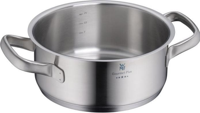 Immagine prodotto WMF Gourmet Plus Pentola per arrostire da 20 cm con coperchio (20 cm, Pirofila + casseruola, Acciaio inossidabile)