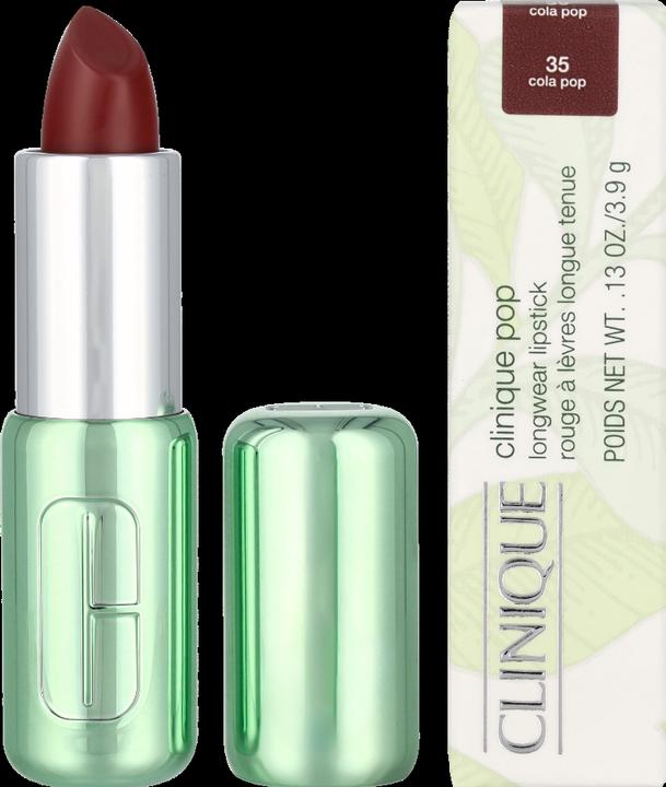Actual product image Clinique Pop Longwear Lipstick Cola Pop - Satin 3.9g (Cola Pop)