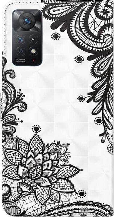 Image du produit Cover-Discount Xiaomi Redmi Note 11 Pro / 12 Pro - Étui effet paillettes fleurs noir (Realme 12 Pro+, Xiaomi Redmi Note 11 Pro)