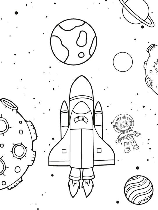 Actual product image NASA: My colouring book