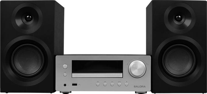 Produktbild Micro set met 2x25 watt vermogen, DAB+, Bluetooth en USB. (Bluetooth, WLAN, 1x 50 W)