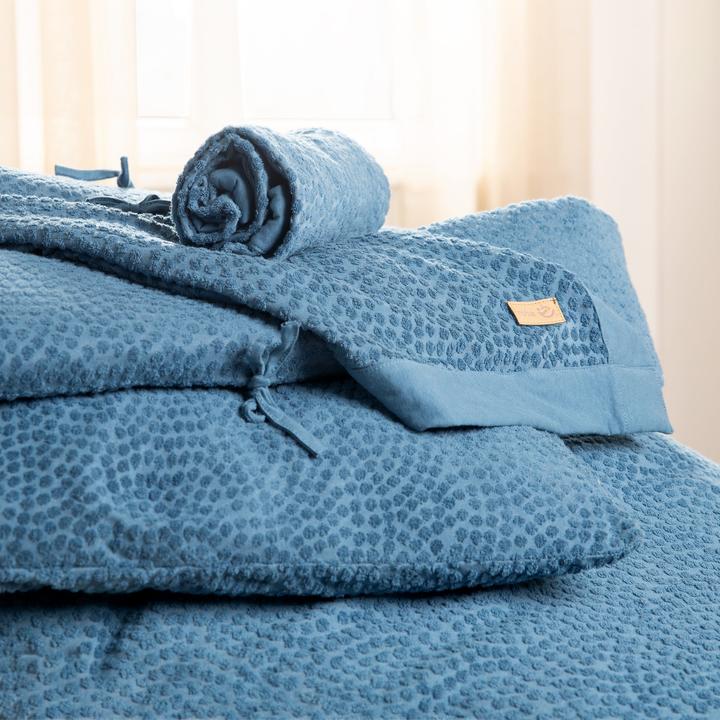 Image du produit Roba Petit nid pour lit bébé 60x120cm ou 70x140 cm 'Seashells' indigo