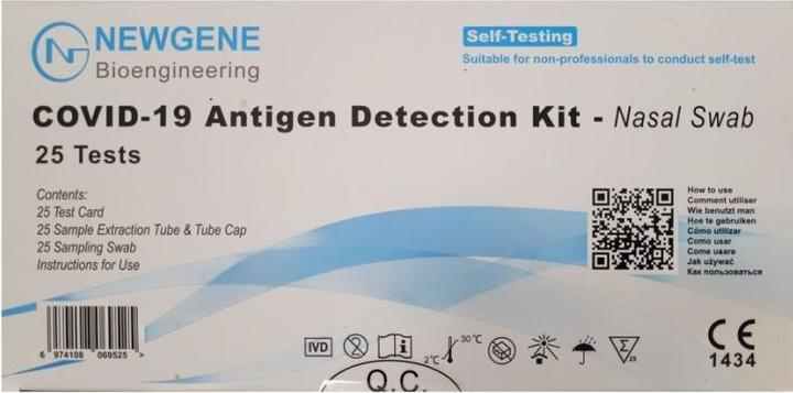 New Gene COVID-19 Antigen Detection Kit Nasal Swab (25 x)
