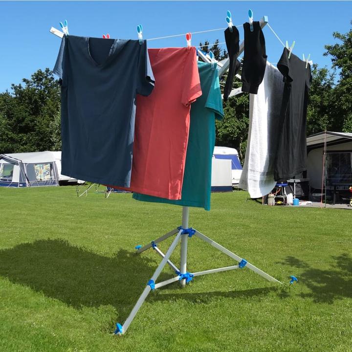 Produktbild ProPlus Wäschespinne mit Standfuss inkl. 3 Heringe (20 m)