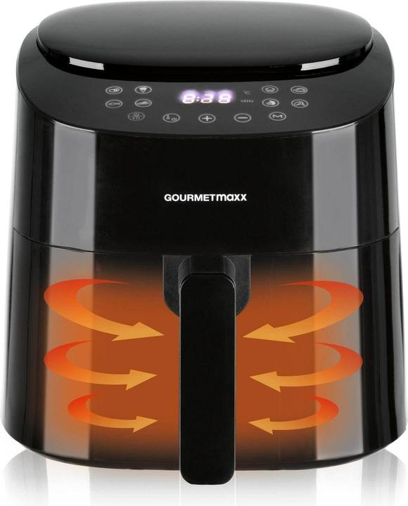 Produktbild Gourmetmaxx Heissluft-Fritteuse Digital Schwarz, Detailfarbe: Schwarz