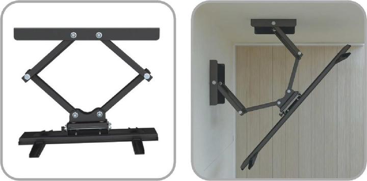 Image du produit InLine Support mural d'angle, 94-160cm (37-63 pouces) (Mur, 63", 60 kg)