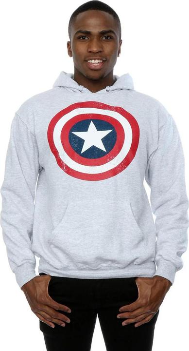 Immagine prodotto Captain America Felpa con cappuccio Shield da uomo (L)