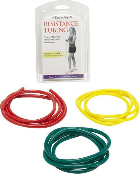 TheraBand Tubing-Set (1.50 m, Stark, Leicht, Mittel)