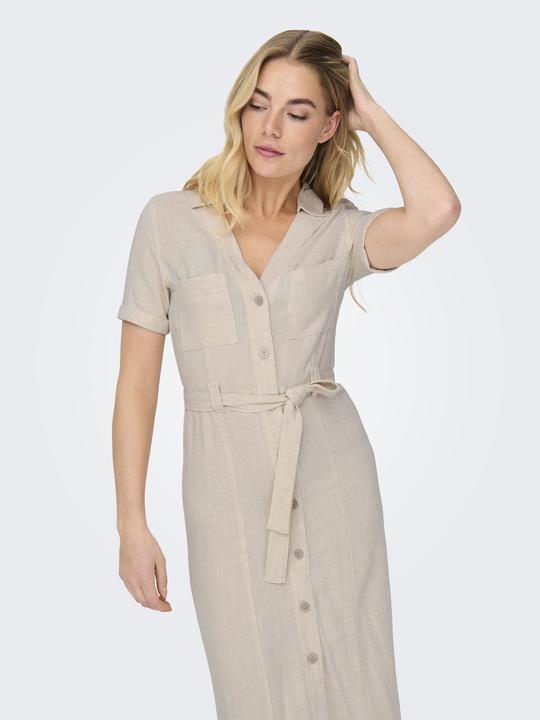Produktbild Only Onlsiesta Ss Lin Bl Shirt Dress Pnt Noos (L)