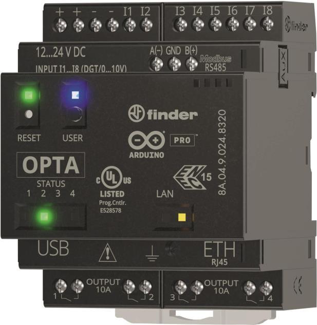 Immagine prodotto Finder Opta Advanced 8A.04.9.024.8320 Modulo di comunicazione PLC 12 V/DC, 24 V/DC