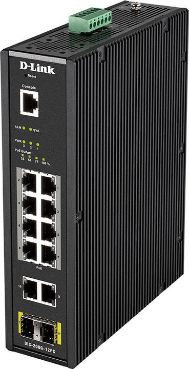 Immagine prodotto D-Link DIS-200G-12PS Industrial 12-Port Layer2 Smart Managed (12 Porti)
