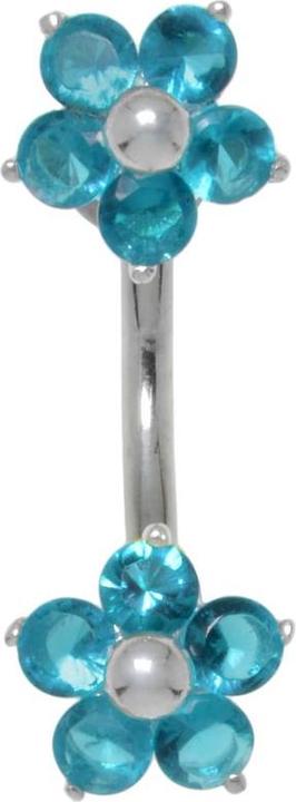 Actual product image Bijouteria Bellypiercing (Stainless steel, Silver 925, Zirconia)