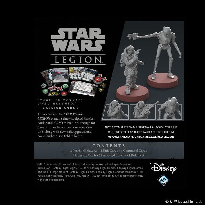 Immagine prodotto FFG FFGD4653 - Cassian Andor: Star Wars Legion, età 14+ (espansione, edizione DE) (Tedesco)