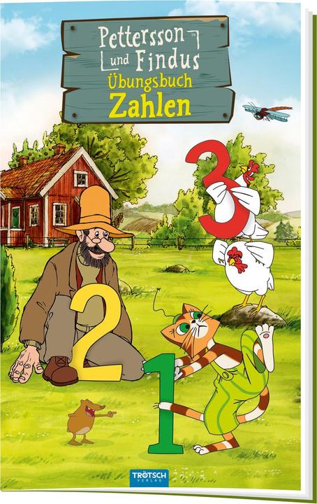 Übungsbuch Zahlen Petterson und Findus 24 Seiten (Allemand, Trötsch Verlag GmbH & Co.KG (Éditions Trötsch), 2021)