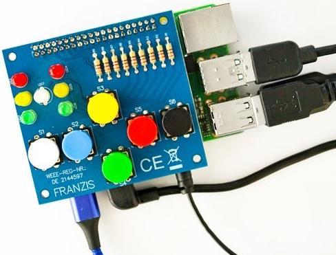 Actual product image Franzis Programming Board Raspberry Pi4 for Young Maker