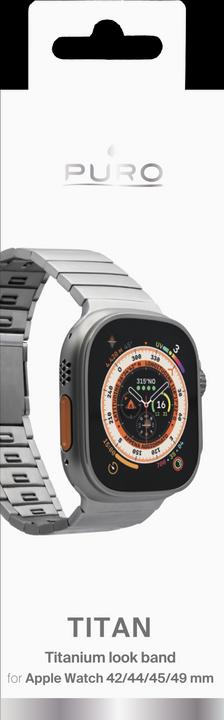 Actual product image Puro Titan Band for Apple Watch, Apple Watch Ultra, and Ultra 2 (Titanium)