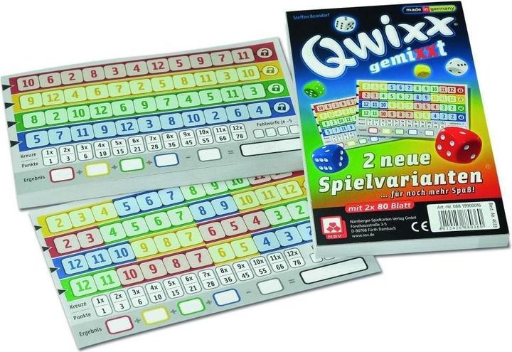NSV Qwixx gemiXXt Zusatzblöcke (Deutsch)