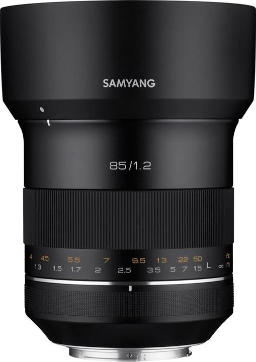Samyang XP 85mm F1.2 (Canon EF, APS-C / DX, full size)