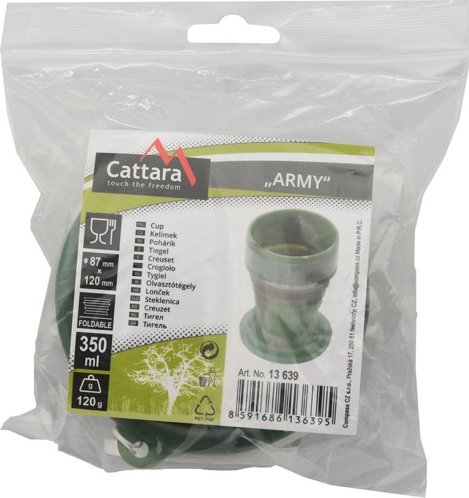 Produktbild Cattara Silikon-Faltbecher ARMY 350ml