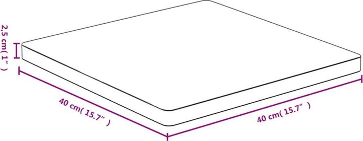 Produktbild VidaXL Weston (40 x 40 x 2,5 cm)