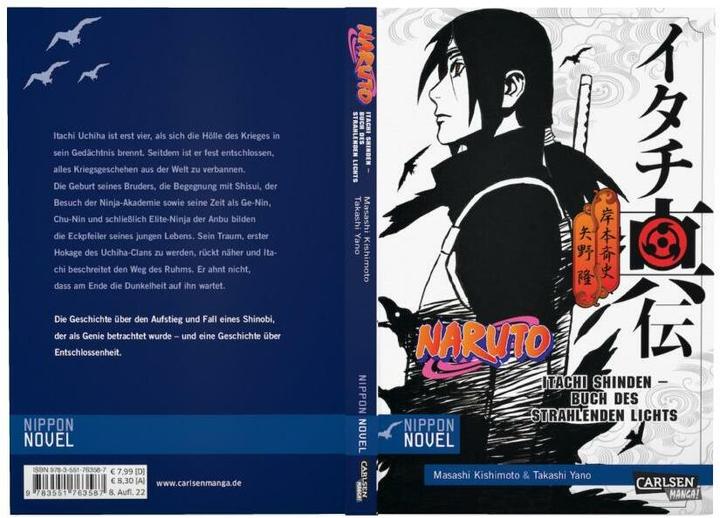 Actual product image Naruto Itachi Shinden - Buch des strahlenden Lichts (Nippon Novel) (German, Takashi Yano, 2017)