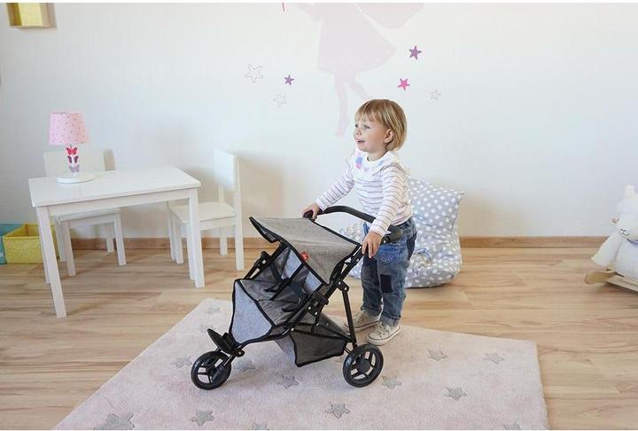 Image du produit Knorrtoys Zwillingspuppenwagen Duo - jeans grey